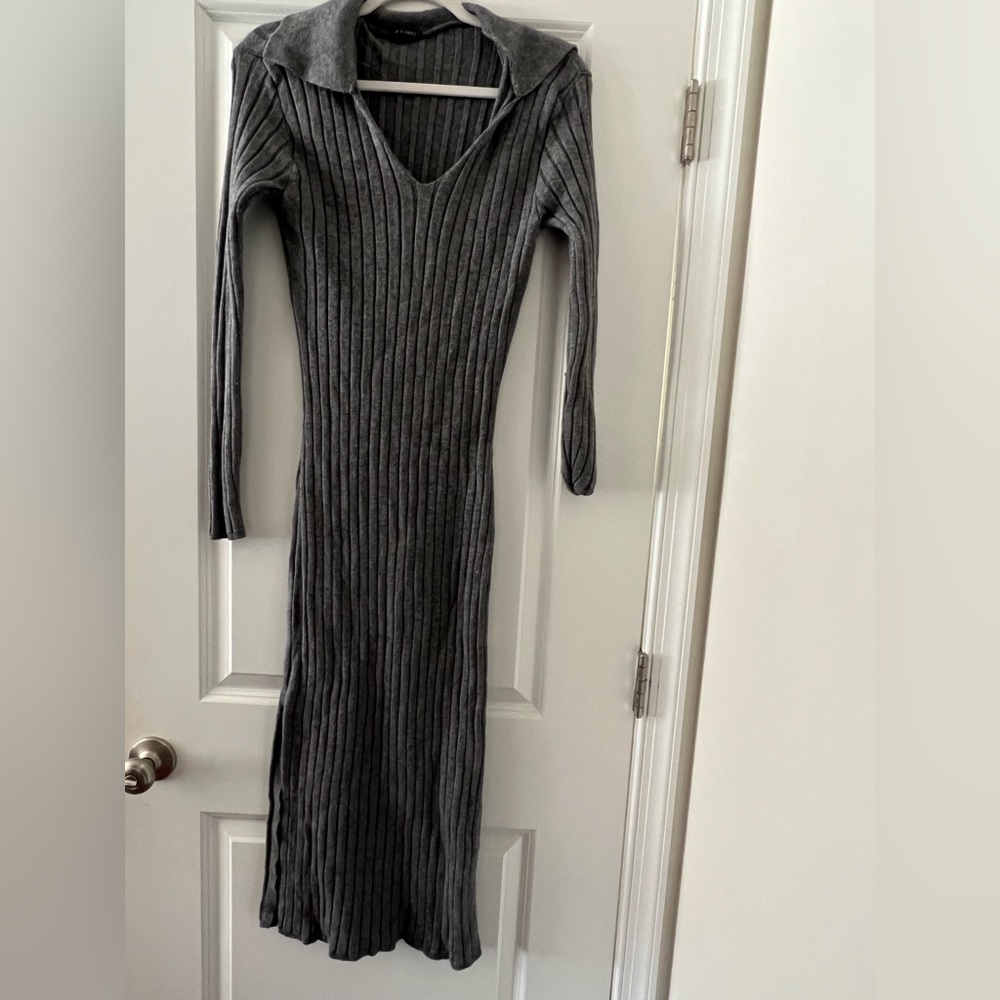 ASOS Curve Ribbed Midi Dress - Picture 2 of 2